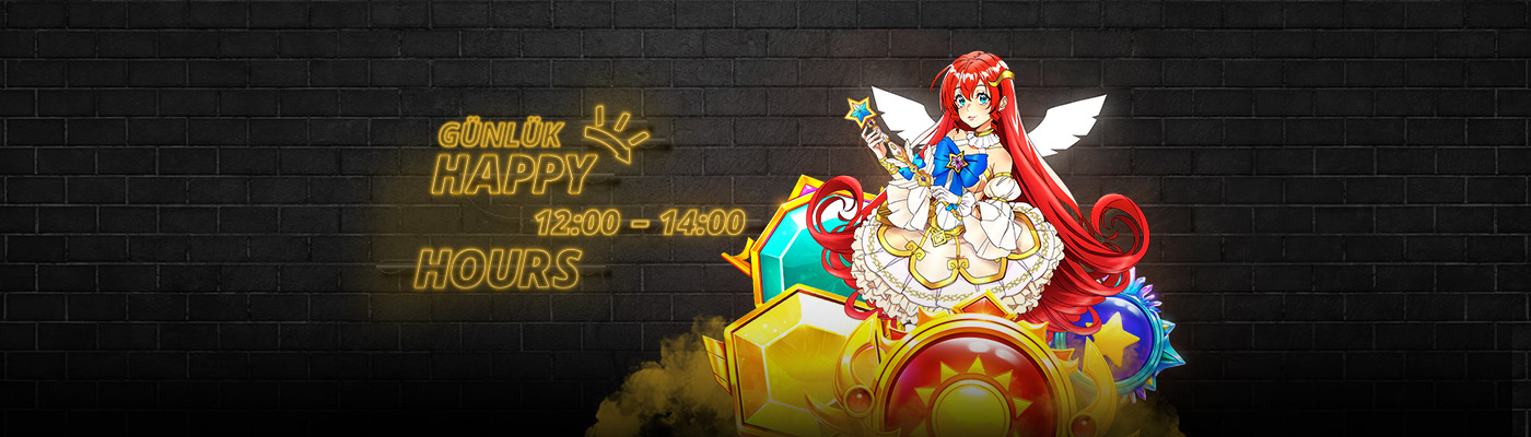 ÖĞLE ARASINA FREE SPİN gunluk happy hours banner
